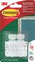 Cable guide adhesive strip, 8 pcs,  3M SCOTCH "Command™"