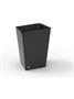 Waste bin, metal, 18 l, ALBA, black