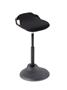 Sit/stand chair, ergonomic, ALBA "Flexy", black