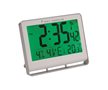 Wall clock, radio-controlled, LCD display, 22x20 cm, ALBA 