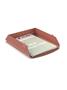 Letter tray, metal, ALBA, terracotta