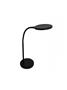 Desk lamp, LED, 8,3 W, rotated, ALBA, black