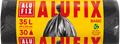 Refuse bag, 35 l, 30 pcs, 49x60 cm, 8 µ, ALUFIX "Economy", black