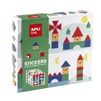 Geometric sticker set, APLI Kids “Geometric”, villages