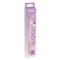 Mechanical pencil, HB, hexagonal, with replacement tip, APLI “Infinite”, purple