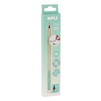 Mechanical pencil, HB, hexagonal, with replacement tip, APLI “Infinite”, turquoise green