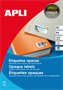 Label, 210x297 mm, opaque, 20 labels/package