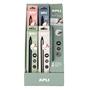 Mechanical pencil display, HB, hexagonal, with refill tip, APLI 