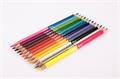 Coloured pencil set, double-ended, triangular, APLI 