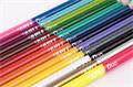 Coloured pencil set, double-ended, triangular, APLI 