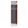 Pencil display, mechanical,  2 mm, sharpened, pencil effect, APLI, mixed colours, 25 pcs