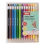Coloured mechanical pencil set, APLI “Color Click”, 12 different colours
