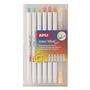 Coloured mechanical pencil set, display, multicolour writing line, APLI “Color Click Mix”