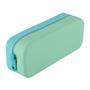 Pencil case, display, zippered, silicone, two-tone, APLI “Pastel”, assorted colours