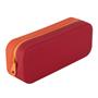 Pencil case, display, zippered, silicone, two-tone, APLI “Vibrant”, assorted colours