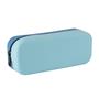 Pencil case, display, zippered, silicone, two-tone, APLI “Vibrant”, assorted colours