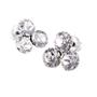 Earring, with white SWAROVSKI® crystal, 11mm, ART CRYSTELLA®