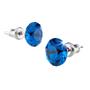 Earrings, "Capri" blue SWAROVSKI® crystal, 7 mm, ART CRYSTELLA®