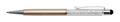 Stylus Ballpen, gold, filled with white SWAROVSKI® crystals, 14 cm, ART CRYSTELLA®