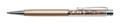 Ballpen, gold, filled with topaz SWAROVSKI® crystals, 14 cm, ART CRYSTELLA®