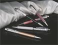 Ballpen, light violet, filled with white SWAROVSKI® crystals, 14 cm, ART CRYSTELLA®