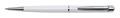 Ballpen, white "Lille Pen", decorated with white SWAROVSKI® crystal, 14cm, ART CRYSTELLA® 
