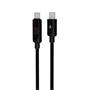 Charger cable, USB-C - USB-C, 60W, 1 m, AVAX "CB654 Pulsey", grey