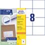 Label, universal, 105x74 mm, AVERY ZWECKFORM, 800 label/pack