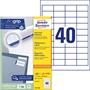 Label, universal, 48,5x25,4 mm, AVERY ZWECKFORM, 4000 label/pack