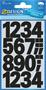 Stickers, numbers, 0-9, AVERY ZWECKFORM, black, 28 Stickers/csomag