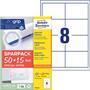 Label, universal, 97x67,7 mm, AVERY ZWECKFORM, "Sparpack", 520 label/pack