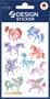 Stickers, paper, 2 sheets, AVERY ZWECKFORM, unicorns