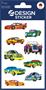 Stickers, paper, 3 sheets, AVERY ZWECKFORM, colorful cars