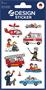 Stickers, paper,  3 sheets, AVERY ZWECKFORM, paramedics, police officers, firefighters