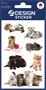 Stickers, paper, 3 sheets, AVERY ZWECKFORM, playful kittens