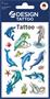 Sticker, tattoo, 1 sheet, AVERY ZWECKFORM, dolphins with starfish