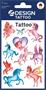 Sticker, tattoo, 1 sheet, AVERY ZWECKFORM, unicorns