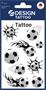 Stickers, tattoos, 1 sheet, AVERY ZWECKFORM, soccer ball
