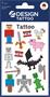 Stickers, tattoos, 1 sheet, AVERY ZWECKFORM,  Pixel shapes