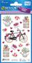 Sticker, paper, 3sheets, 76x120 mm, AVERY ZWECKFORM, "Z-Design No.56891", flowers