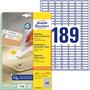 Label, universal, removeable, 25,4x10 mm, AVERY ZWECKFORM, 5670 label/pack