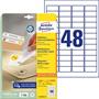 Label, universal, removeable, 45,7x21,2 mm, AVERY ZWECKFORM, 1440 label/pack
