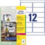 Label, 99,1x42,3 mm, polyester, weatherproof, AVERY ZWECKFORM, white, 240 label/pack