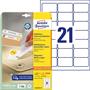 Label, universal, 63,5x38,1 mm, removeable, round corner, AVERY ZWECKFORM, 630 label/pack