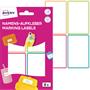 Label, plastic, school, 68x46 mm, hand-writable, AVERY ZWECKFORM, colorful, 8 labels/pack