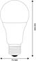 LED flashbulb, E27, globe, A70, 16W, 2010lm, 6400K, AVIDE