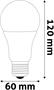 LED flashbulb, E27, globe, A60, 13W, 1521lm, 4000K, AVIDE