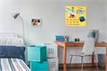 Magnetic glass board 45x45 cm, BE!BOARD, sunny yellow