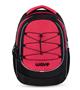 Backpack, with zipper, BELMIL "Boost Meteor", black-red