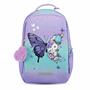 School bag, with zipper, with notebook compartment, BELMIL "Companion Serenity", purple, butterfly